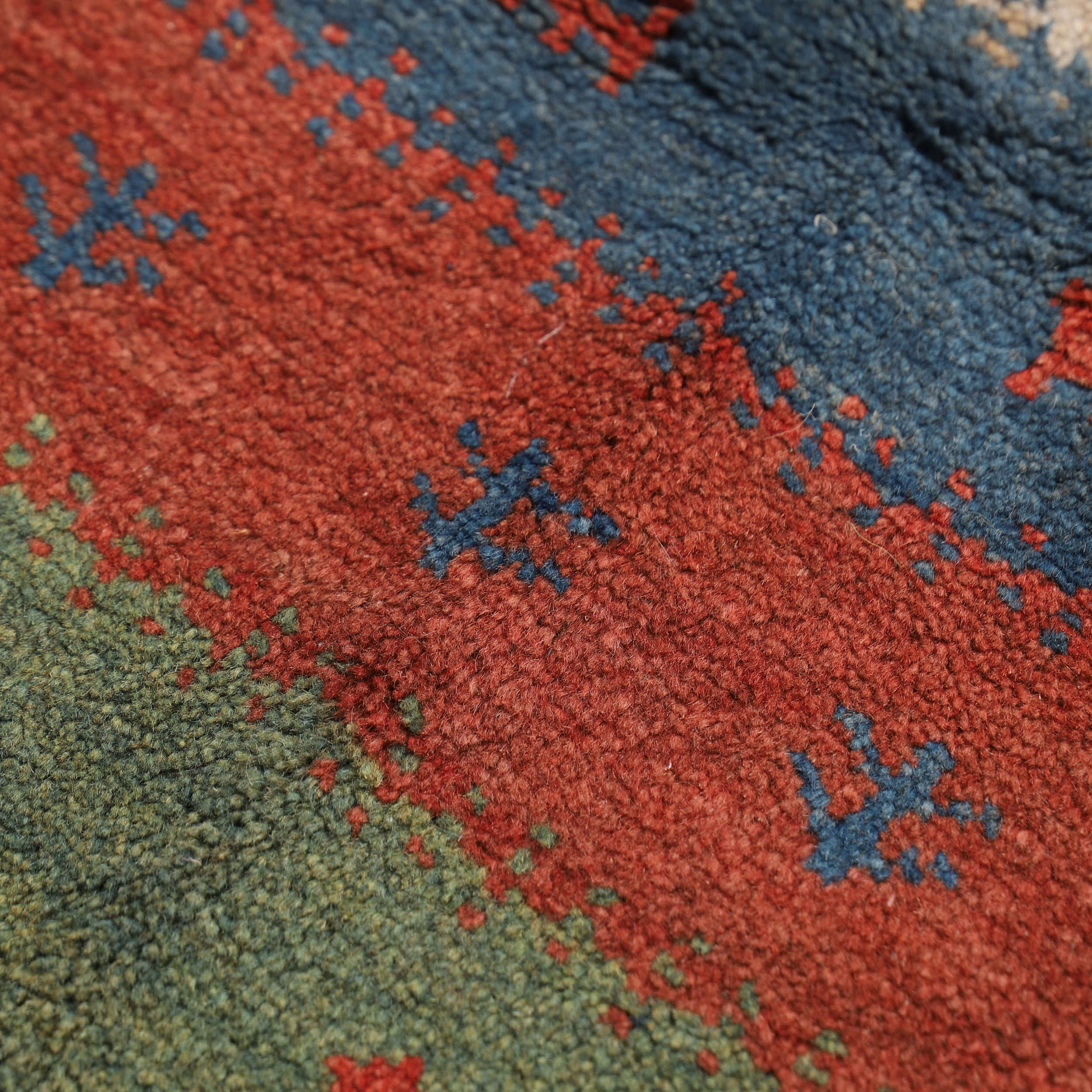 波斯加贝毯羊毛地毯 原创手工编织于法尔斯 条纹