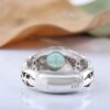 Thumbnail 6: 波斯绿翡翠银戒指，男士手工制作，Ellipse款