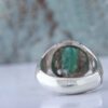 Thumbnail 6: 波斯绿翡翠银戒指，男士手工制作，Tear款