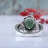 Thumbnail 6: 波斯绿翡翠银戒指，男士手工制作，Zambia款
