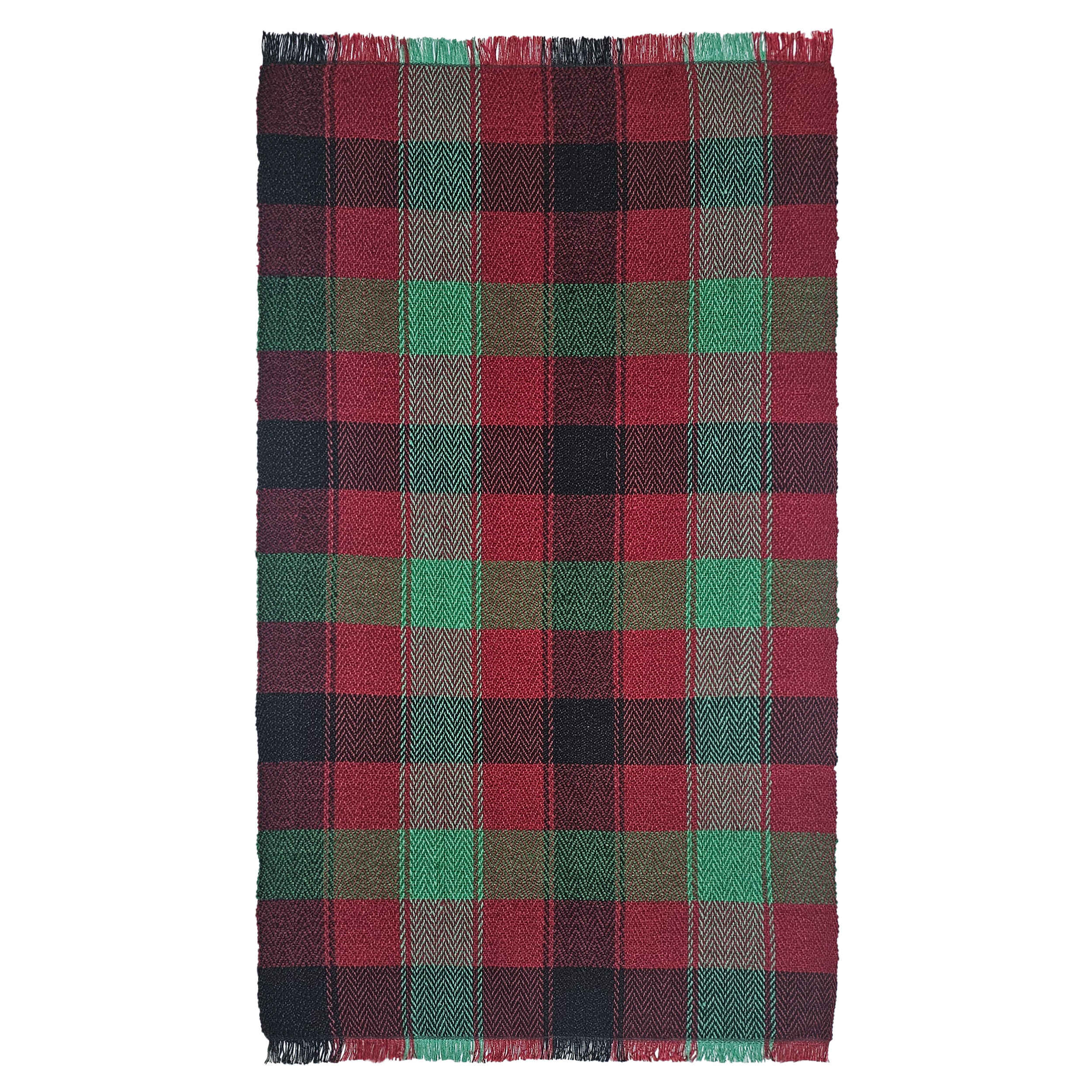 Main image of 波斯贾吉姆平织地毯 手工编织于洛雷斯坦 方格