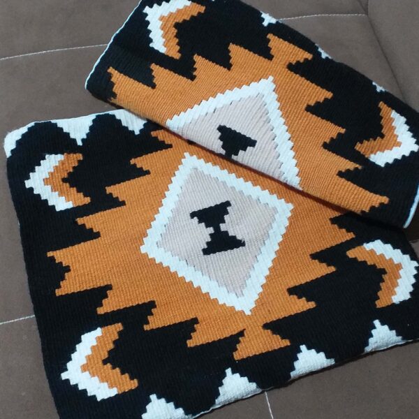 波斯基里姆手工织靠垫套 – 传统设计（2件套）