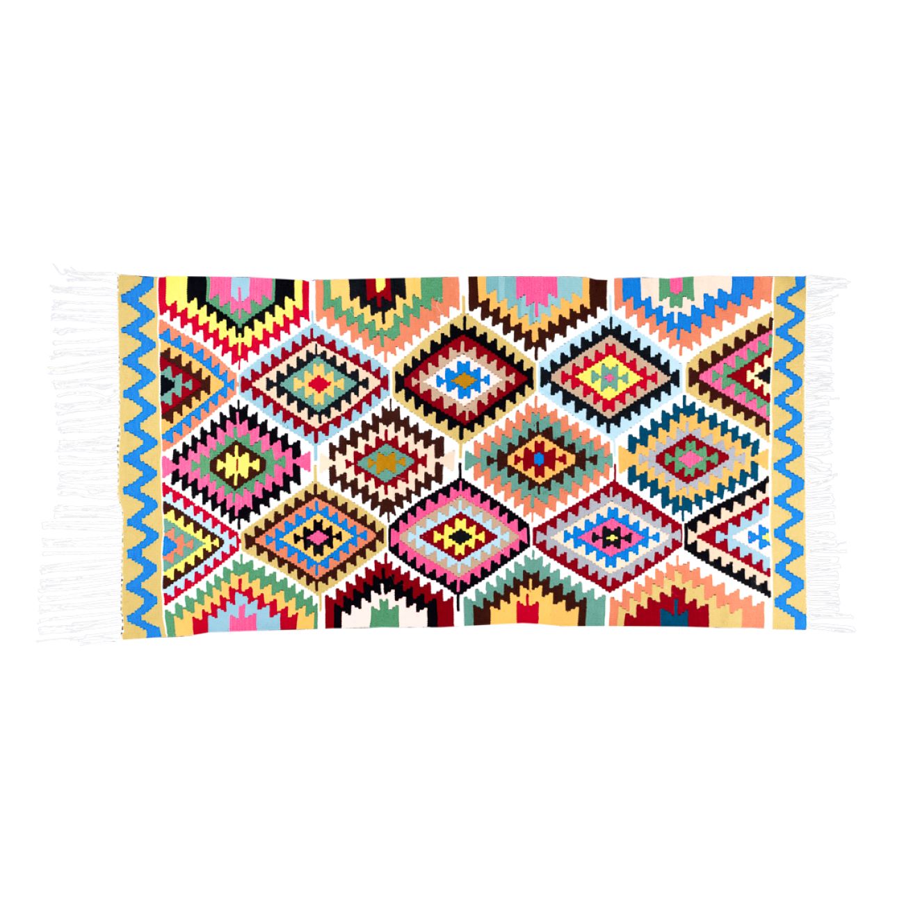 波斯基利姆地毯 手工编织于阿尔达比尔 卡什凯