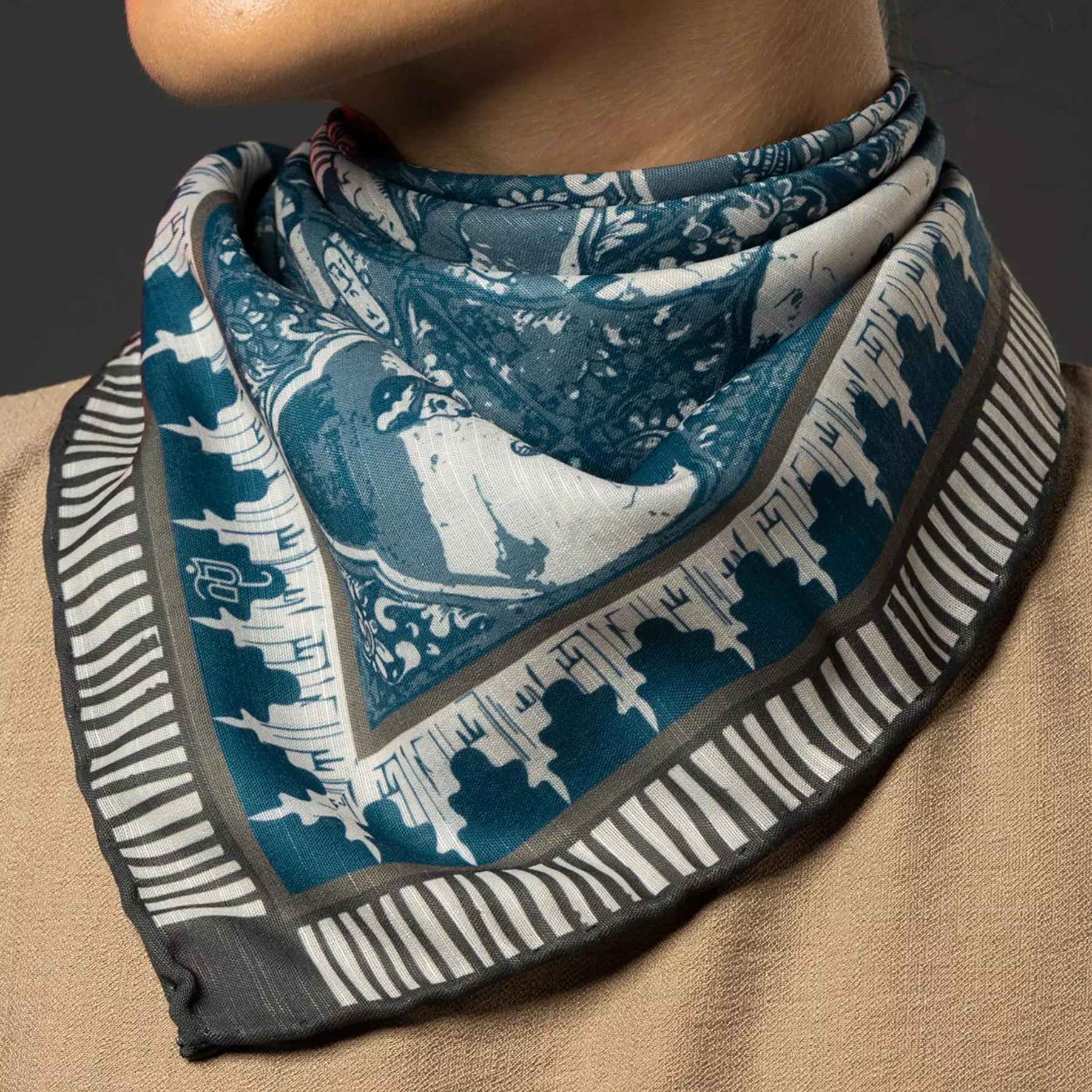 波斯颈巾 – 女士奢华鲜艳，传统设计