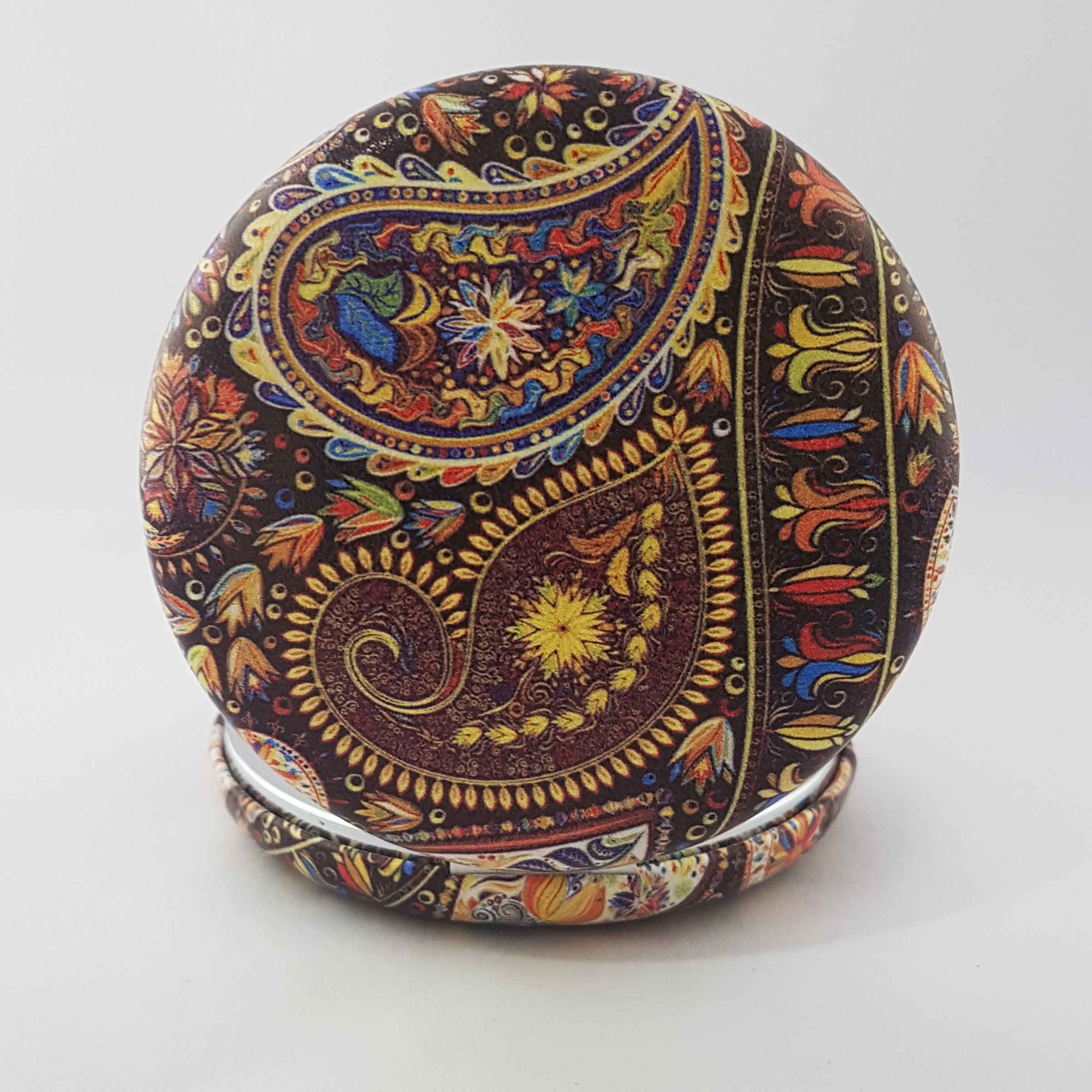 口袋镜 双面,传统佩斯利花纹设计