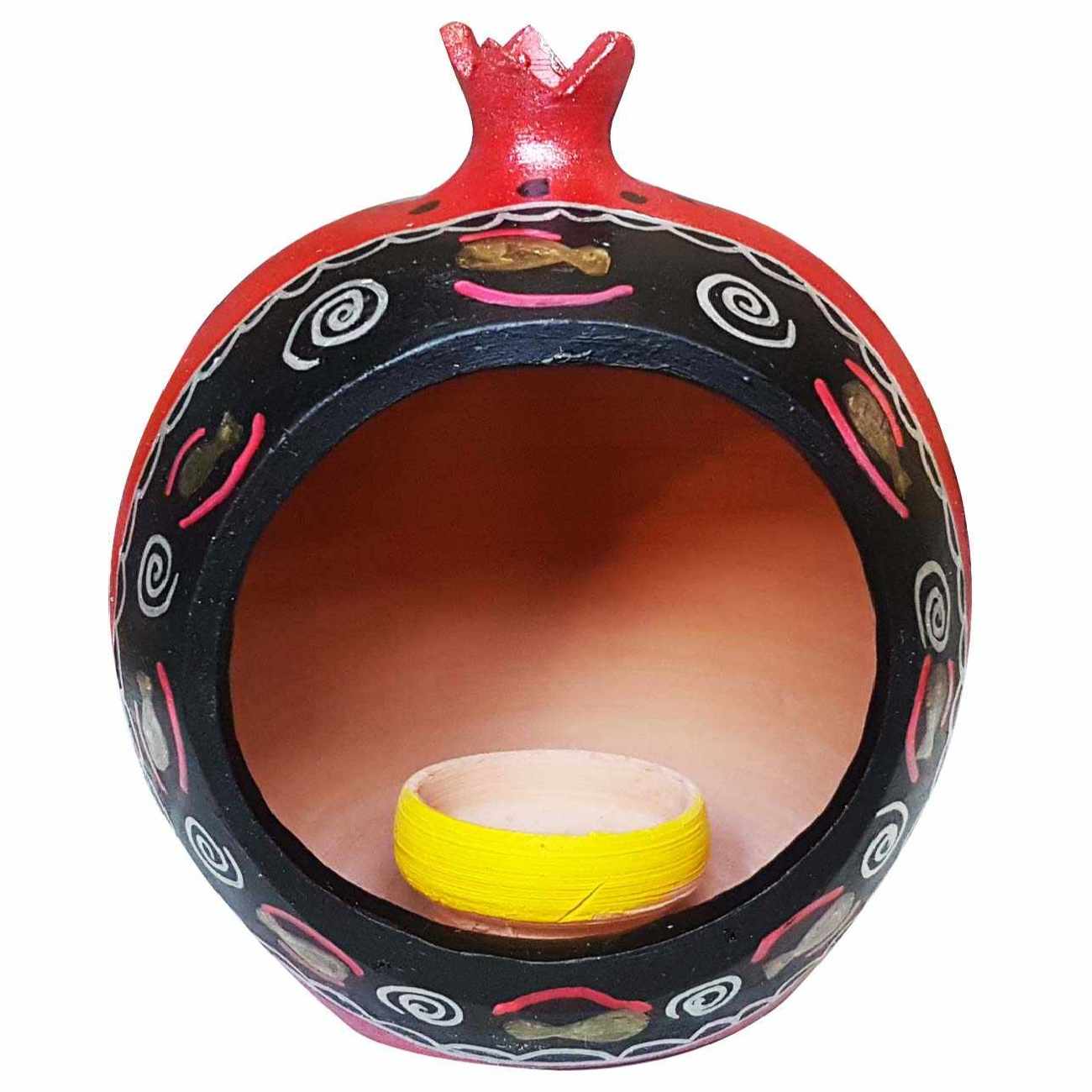 Main image of 手工波斯陶瓷烛台 – 手绘石榴设计