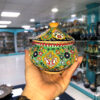Thumbnail 4: 手工波斯陶瓷带盖糖碗 – 珐琅（Minakari），花卉图案