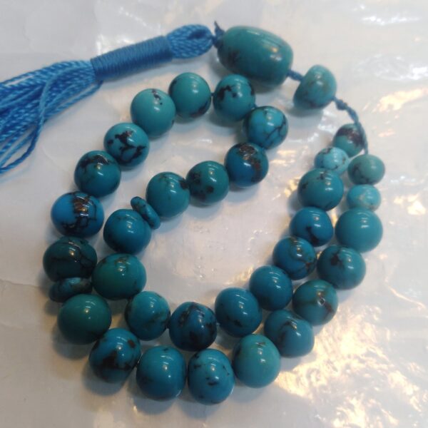 波斯尼沙布尔绿松石念珠 —— 33颗祈祷珠 Tasbih