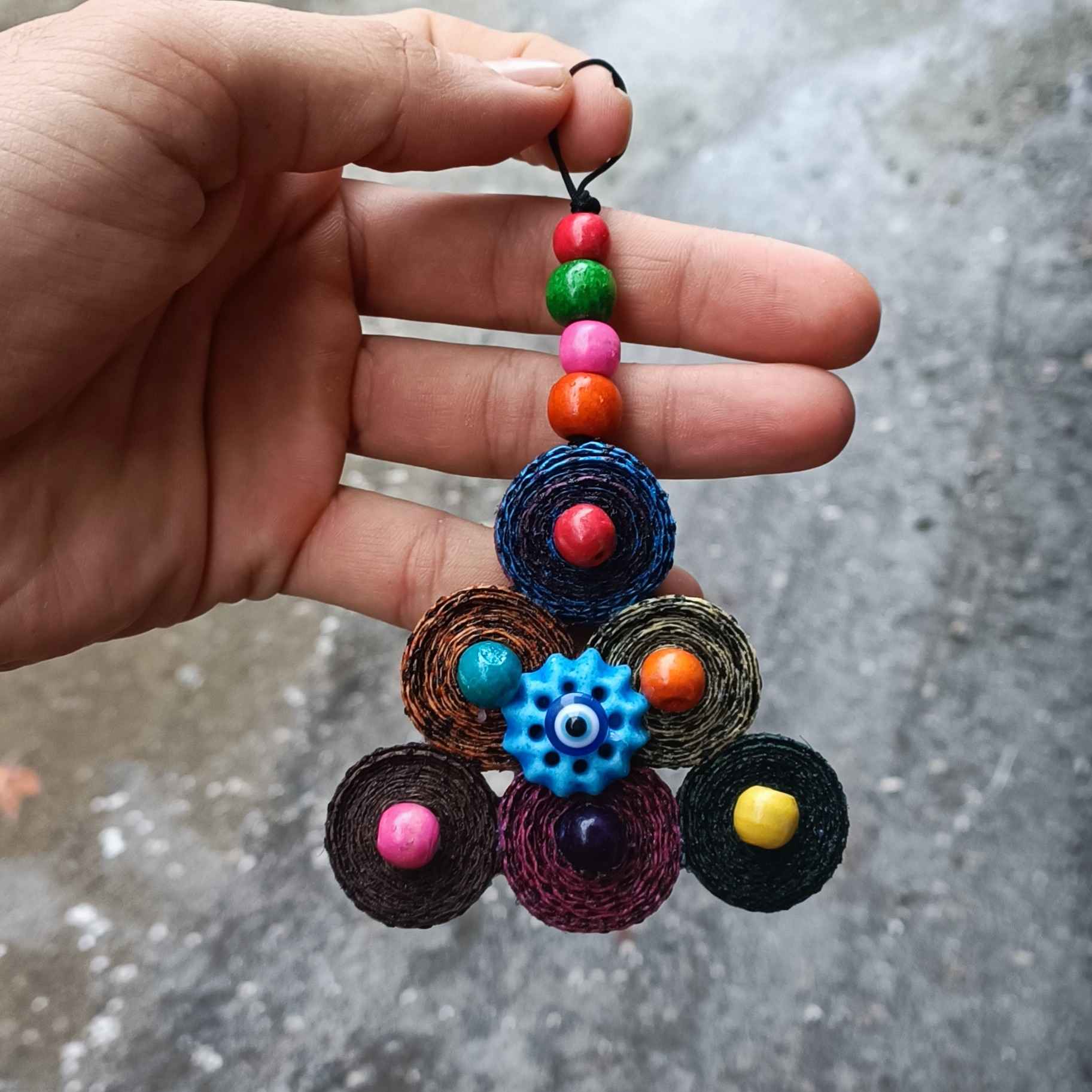 Main image of 波斯传统“邪眼”墙饰护身符 – 三角款