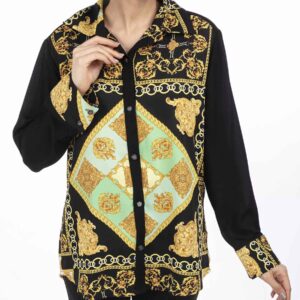 波斯几何图案女款长款上衣（Tunic）