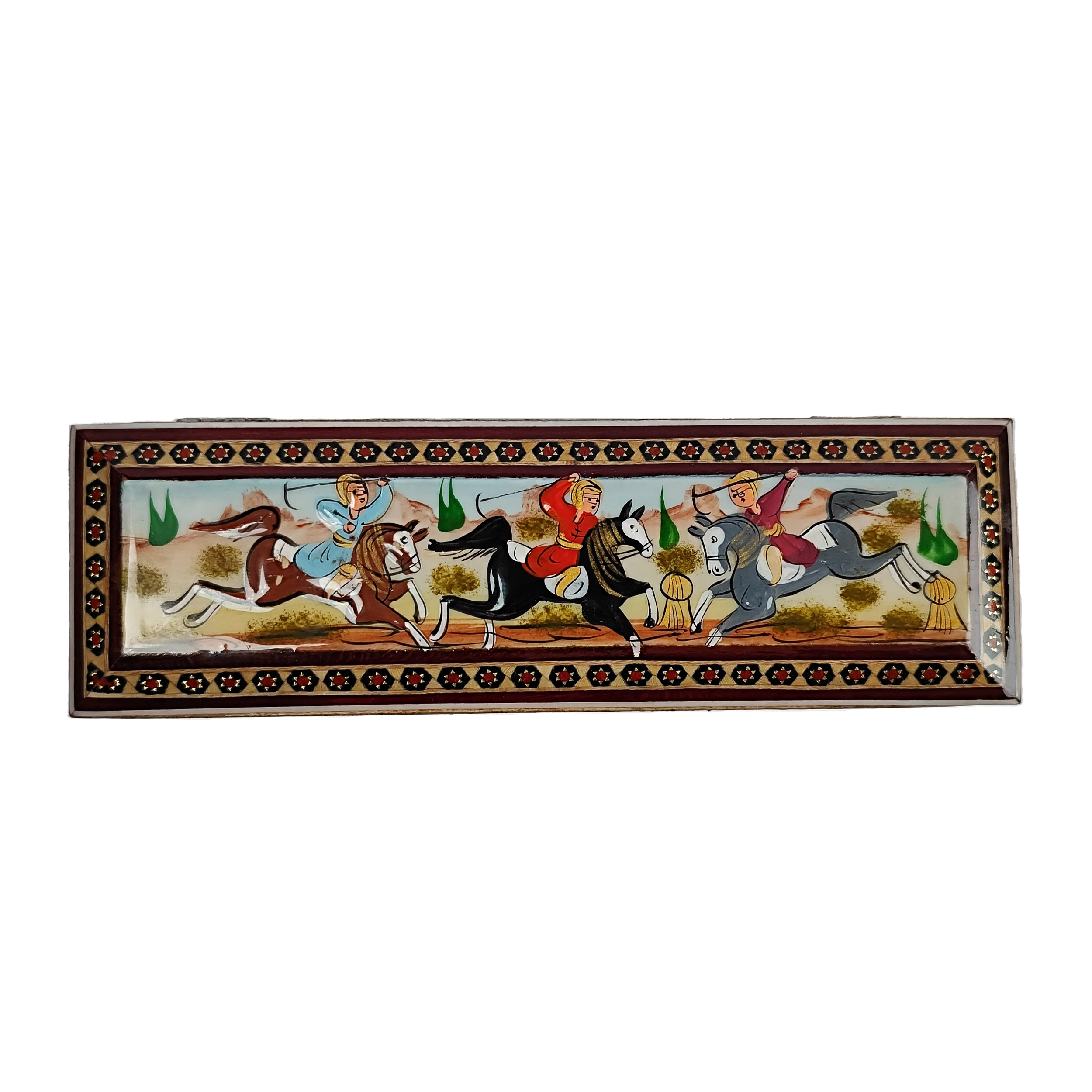 Main image of 波斯手工木质 Khatamkari 笔盒 – Chogan 设计