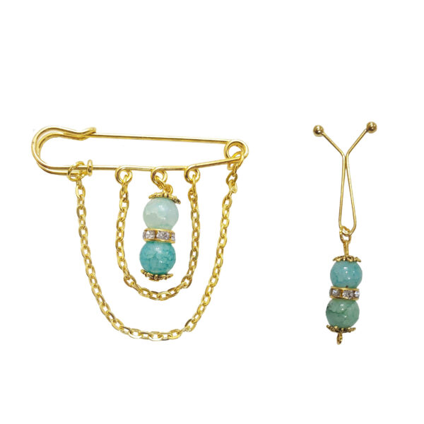 安全别针胸针及围巾夹套装 – 女士多功能悬挂款