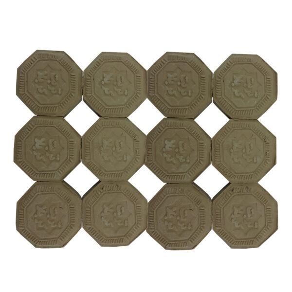 卡尔巴拉 Turbah 祈祷石 – 八角形 Mohr，适用于什叶派穆斯林（x12）