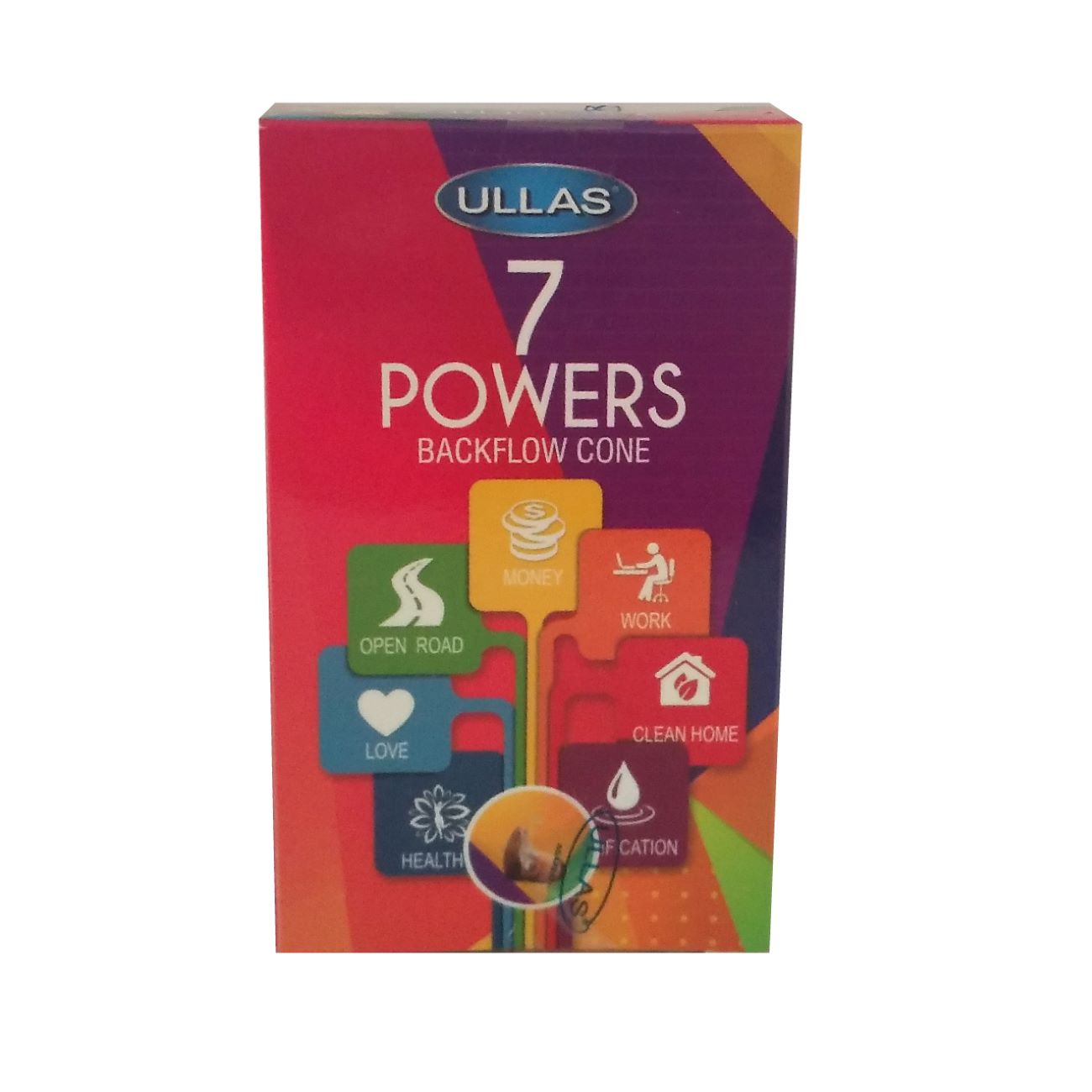 Main image of Ullas 7 Powers 倒流香锥 – 10支（4包装）