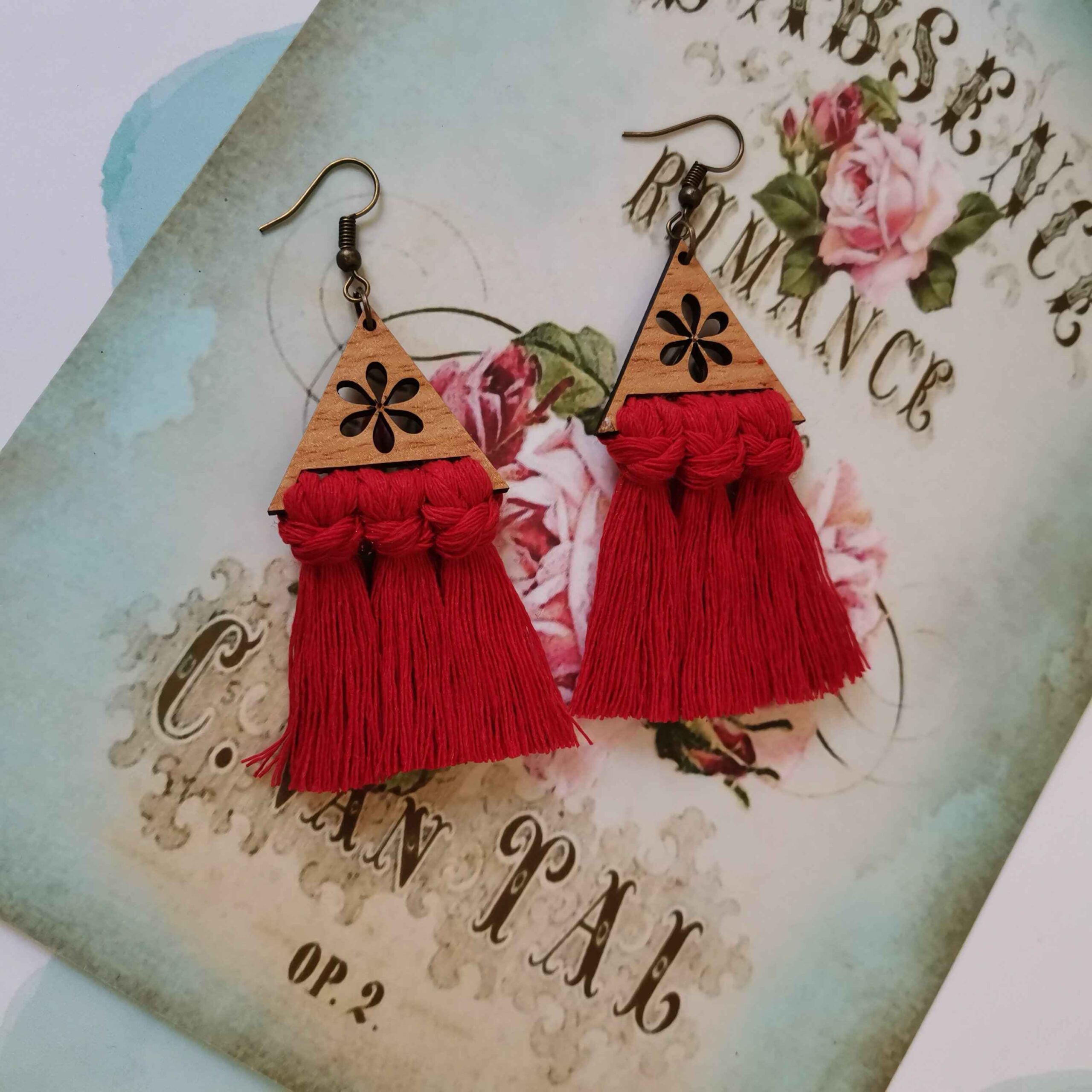 女士手工编织耳环 – Maryam 款