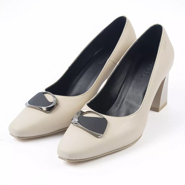 女士天然皮革高跟泵鞋，Palina款