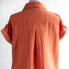 Thumbnail 3: 女款短袖棉质常规版衬衫，橙色