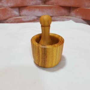 木质研钵套装 – 适合研磨藏红花