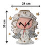 Thumbnail 3: 木质儿童挂钟 – 小天使图案，儿童房饰品