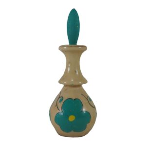 木质波斯 Surma Dani Kohl Holder，用于保存眼线粉花卉款 (x2)