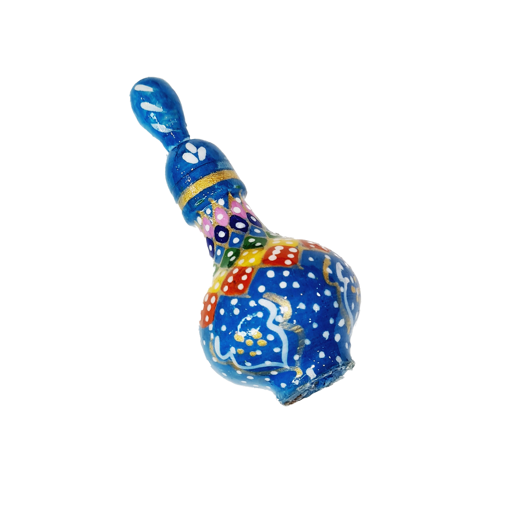 木质波斯 Surma Dani Kohl Holder 带波斯 Khatamkari (x2)