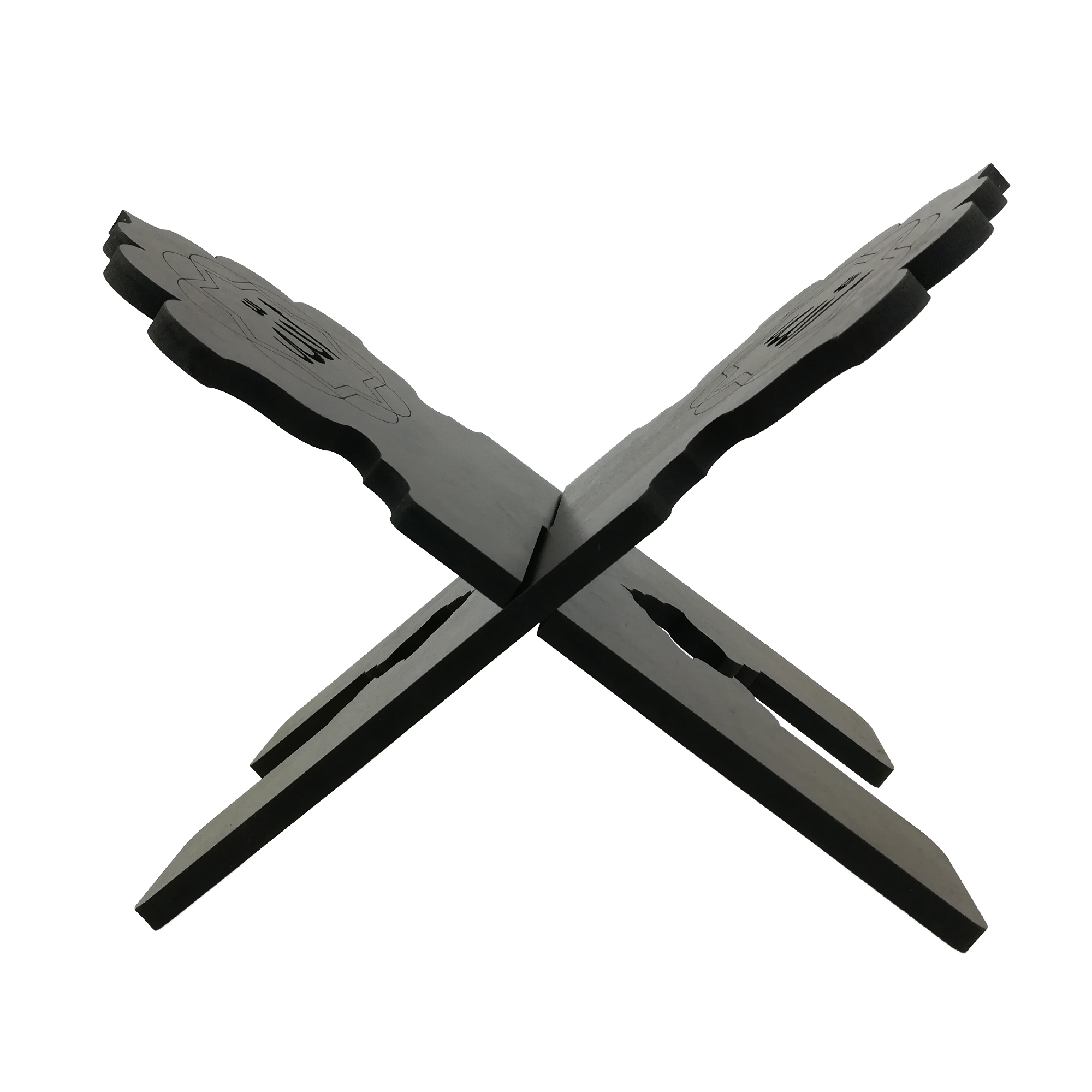 可折叠木质古兰经 Rehal 支架 – 带 Allah 书法