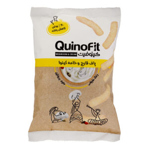 藜麦蘑菇奶油泡芙零食 – 低脂，Quinofit，45 克（10 包）