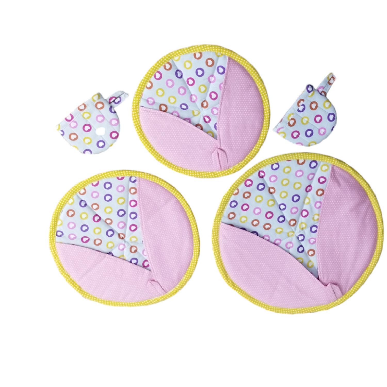 13件套厨房围裙和厨房必需品 粉色