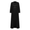 Thumbnail 3: 女士阿巴亚长袍——黑色拼接设计