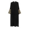 Thumbnail 2: 女士阿巴亚长袍——黑色花卉图案