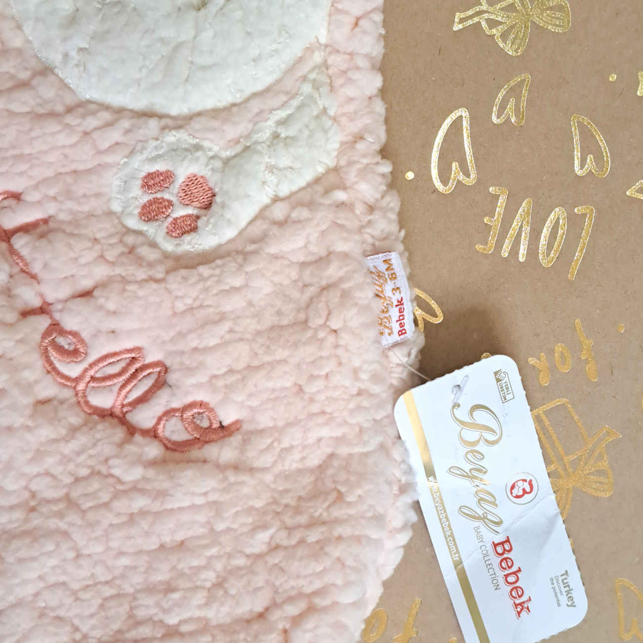 女婴长袖连体衣 – 兔耳造型