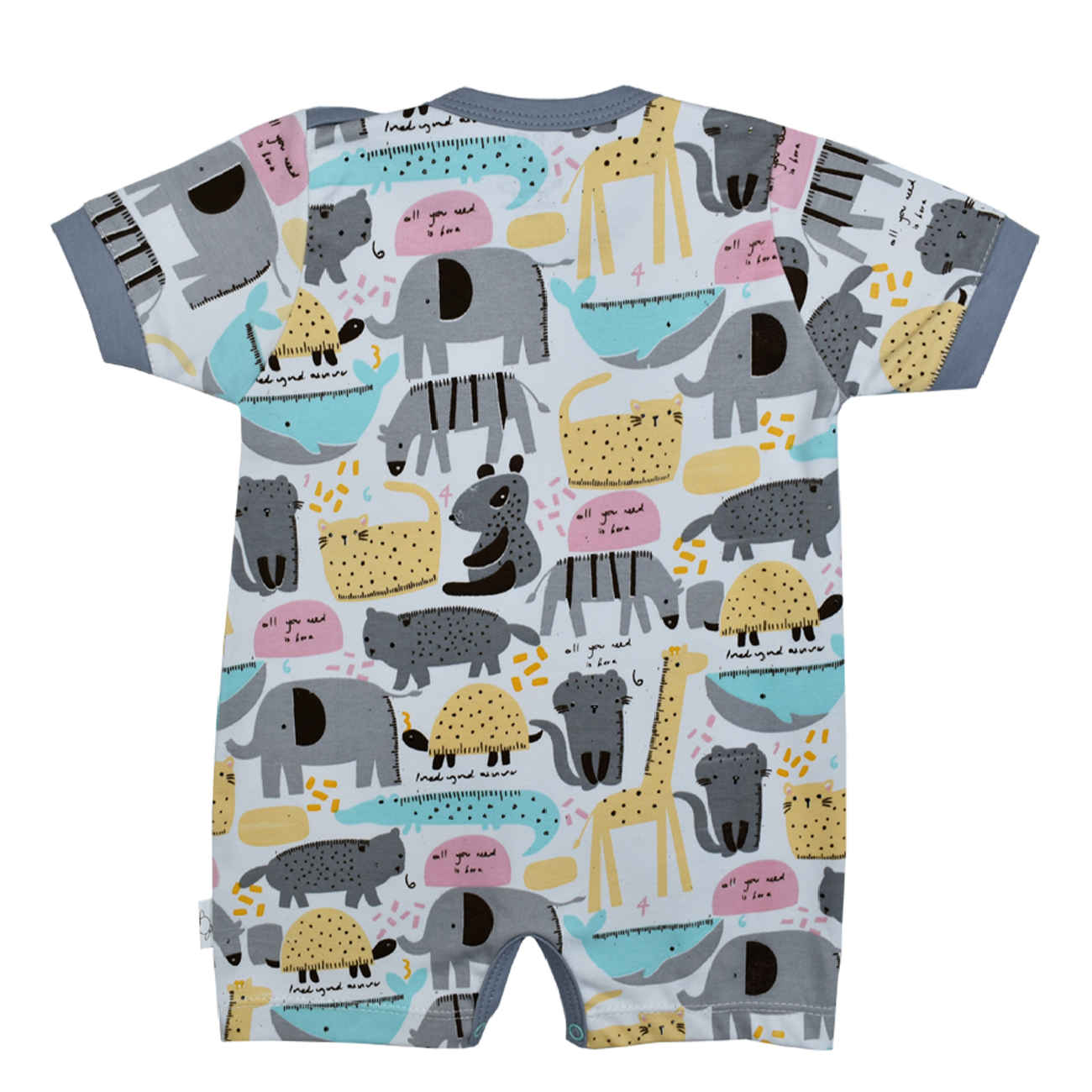 婴儿短袖连体衣 – 舒适透气