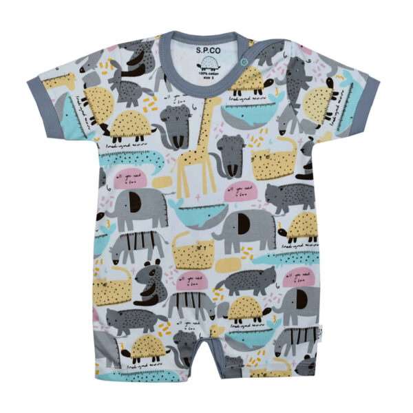 婴儿短袖连体衣 – 舒适透气