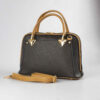 Thumbnail 4: 黑色Bauletto皮革手提包 – 双手柄款