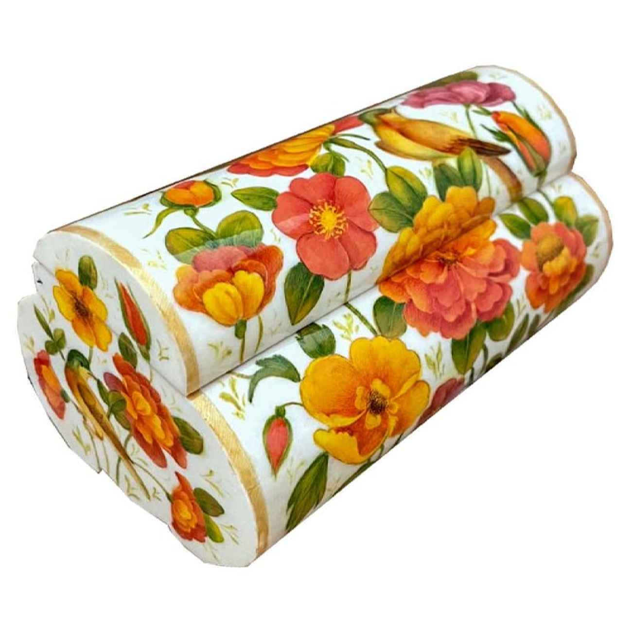 手工骨质首饰盒,波斯风格白色设计