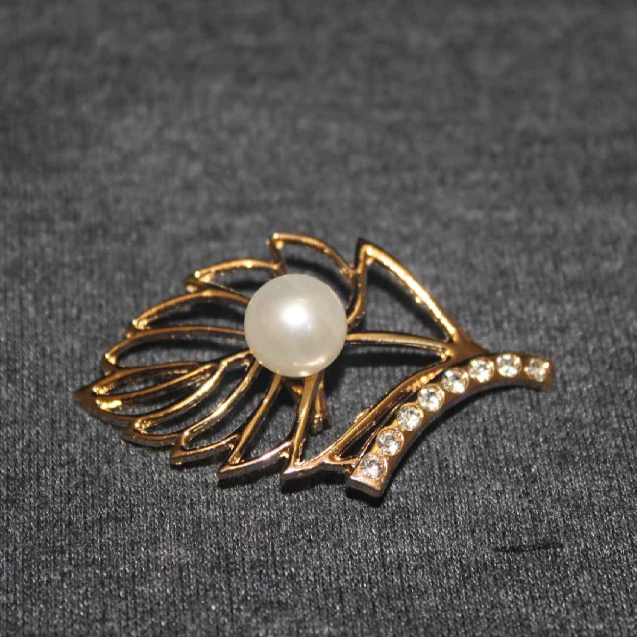 金属胸针别针 – 叶子设计