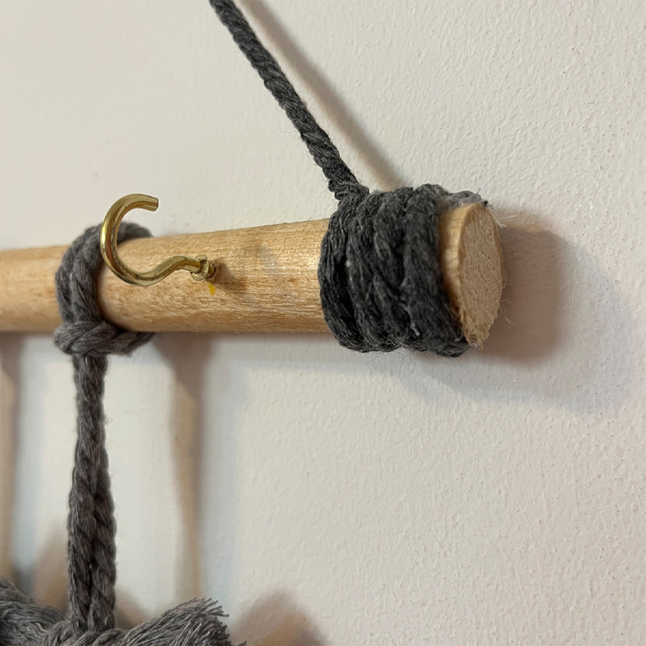 装饰手工流苏墙面钥匙挂钩 – 叶子图案