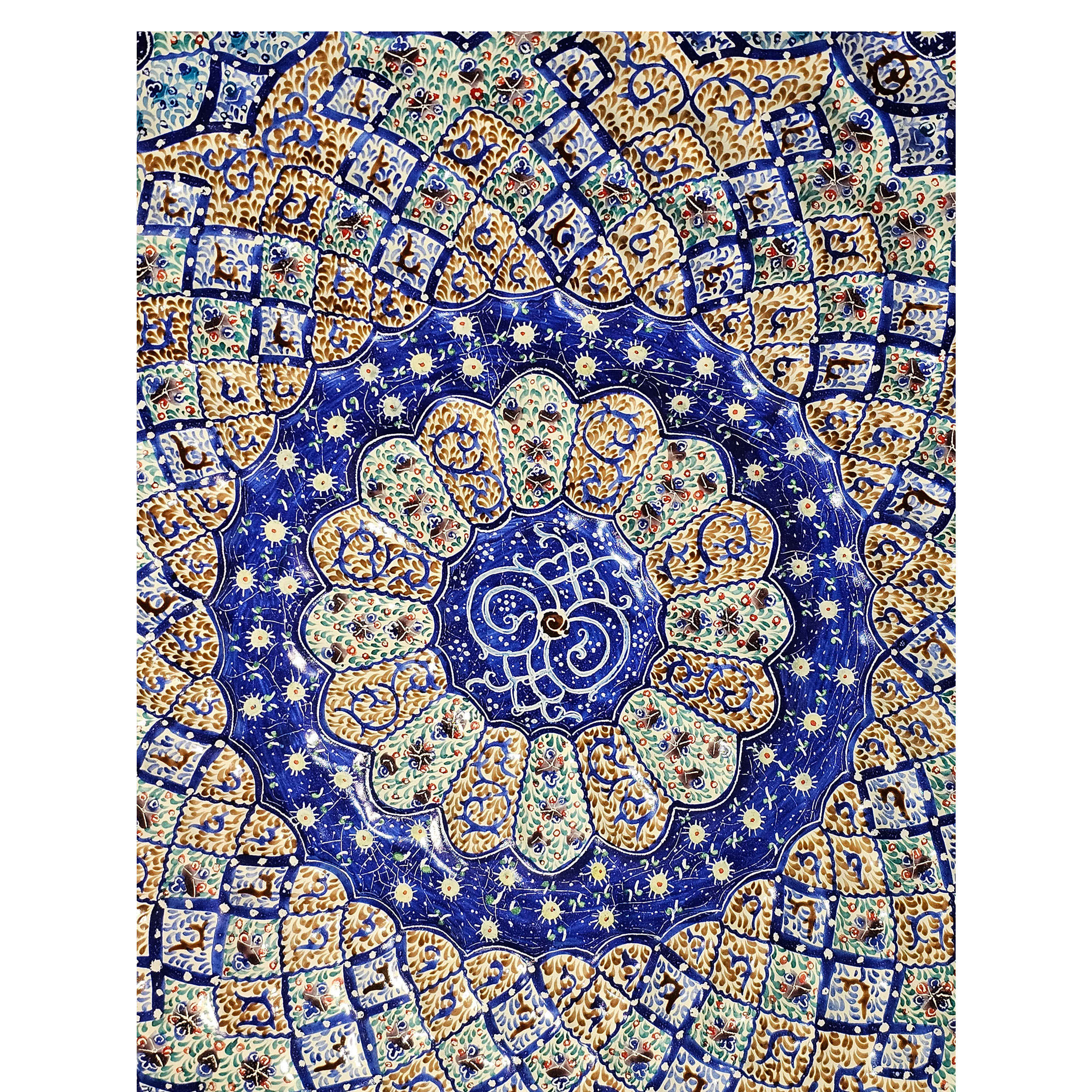 装饰掐丝珐琅铜盘 – 手绘墙饰