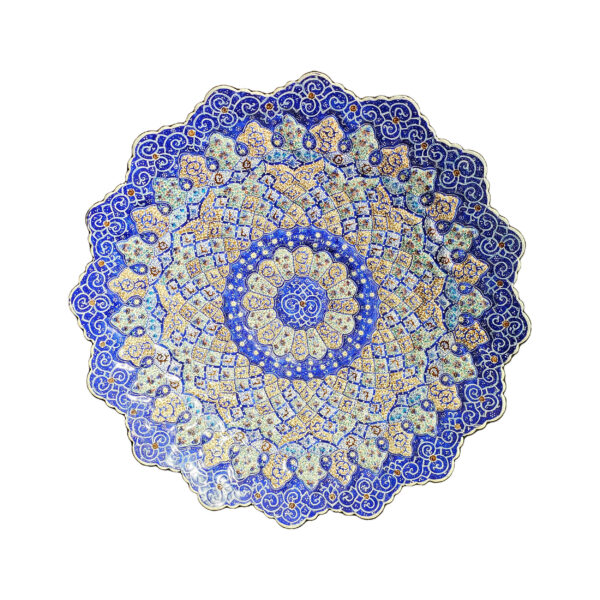 装饰掐丝珐琅铜盘 – 手绘墙饰