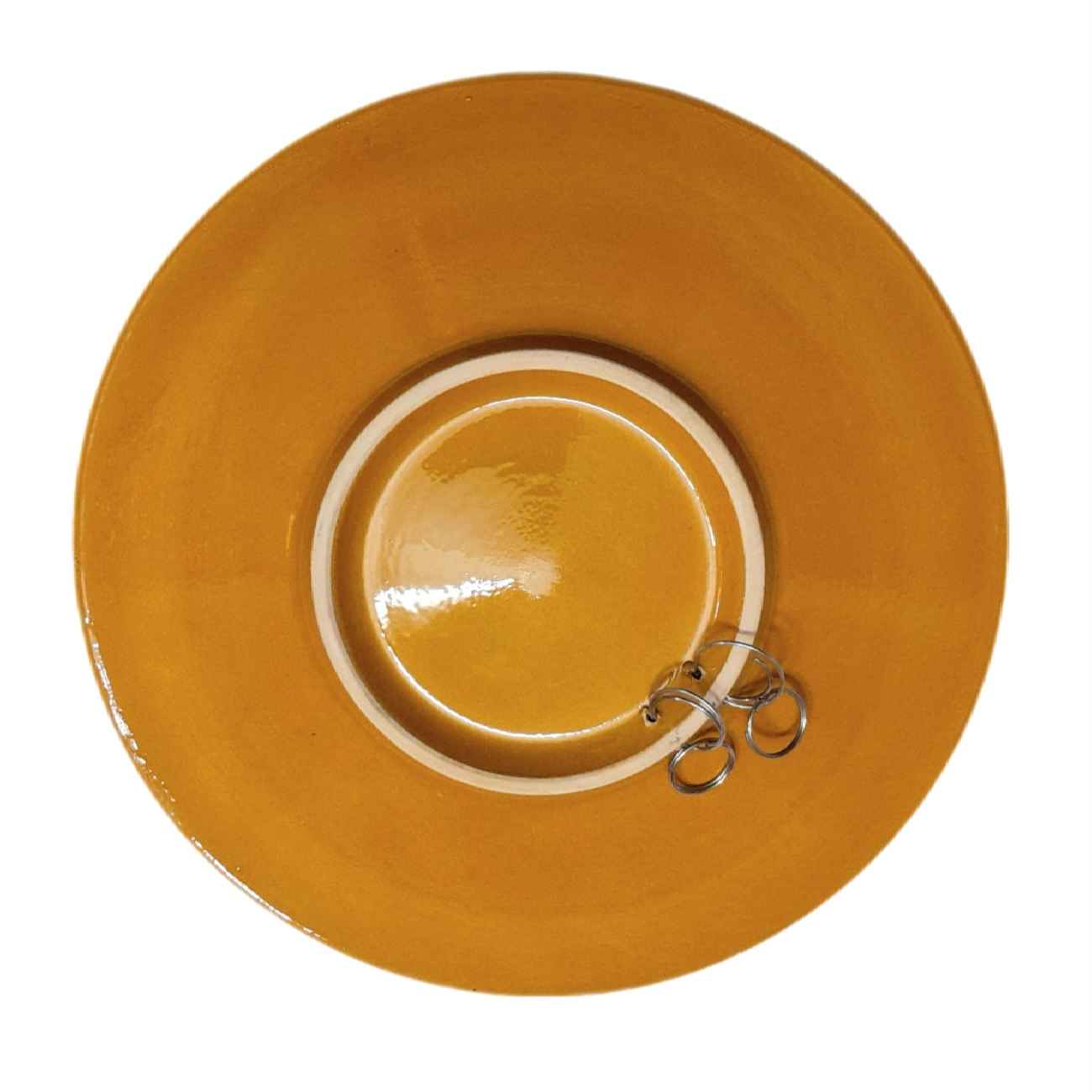 装饰陶瓷盘 – 波斯掐丝珐琅花卉壁挂艺术