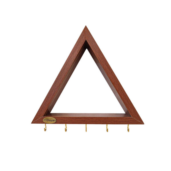 装饰木质墙面钥匙挂钩 – 5挂钩