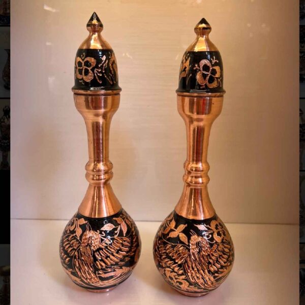 优雅波斯铜制玫瑰水喷壶