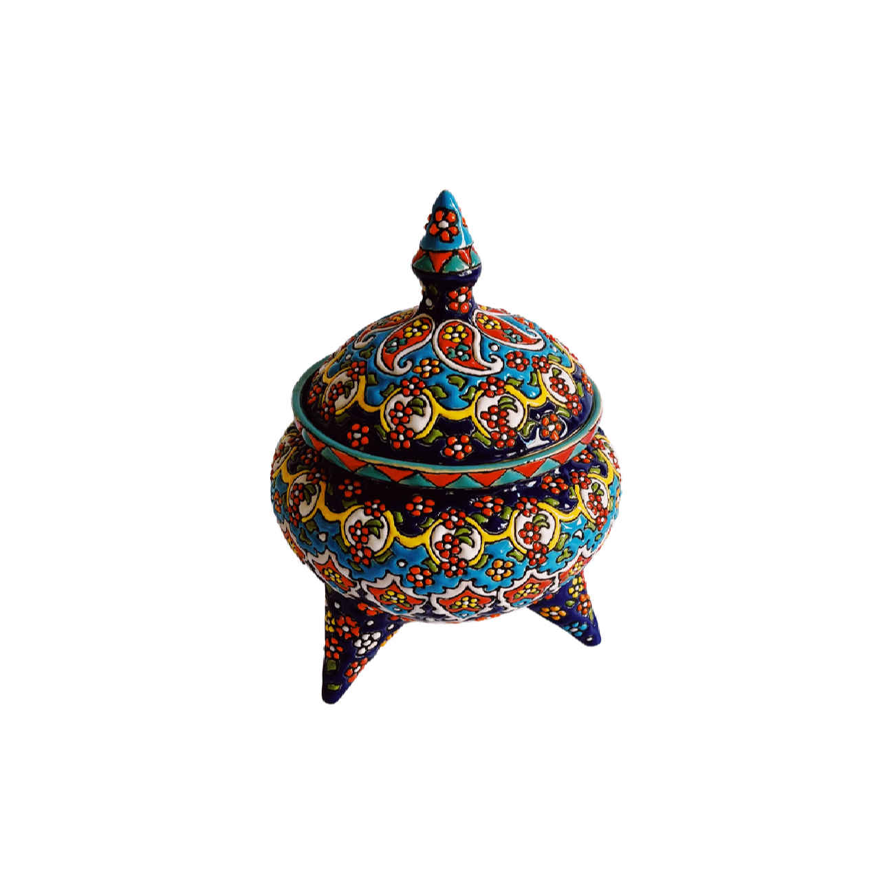 Main image of 波斯陶瓷糖碗 – 珐琅（Minakari）工艺