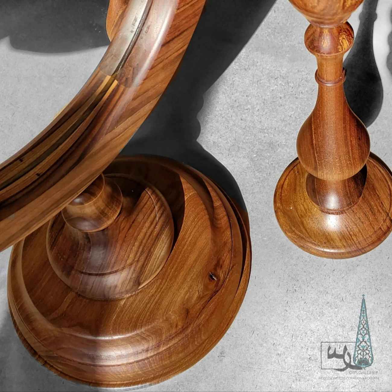 手工木质镜框套装——含匹配烛台