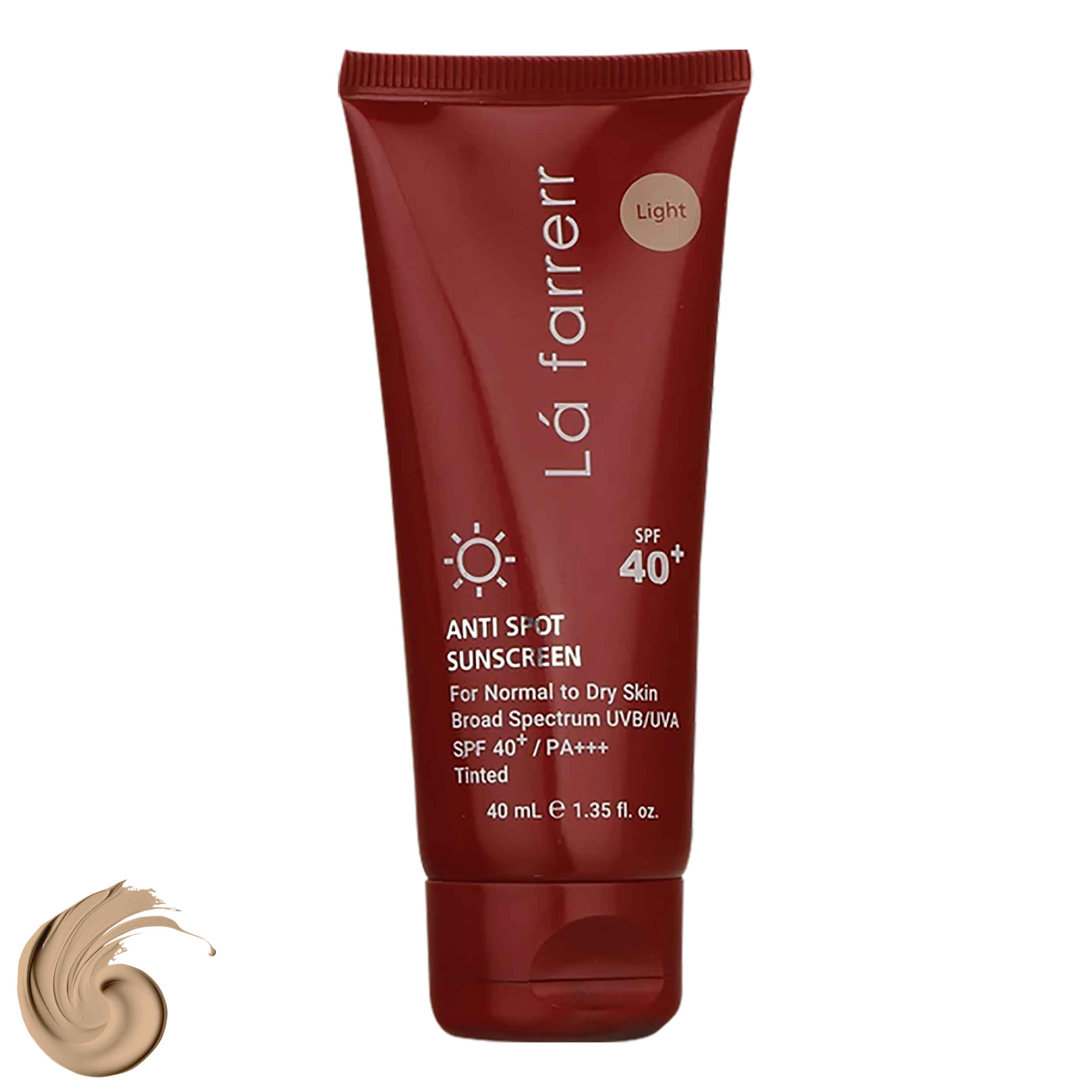 Lá Farrerr 淡斑有色防晒霜 SPF40 适合中性至干性肌肤 40 毫升