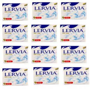 Lervia 牛奶提取物美白亮肤香皂（12块装）