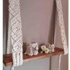 Thumbnail 3: 波西米亚风手工编织流苏挂毯艺术墙饰（带置物架）