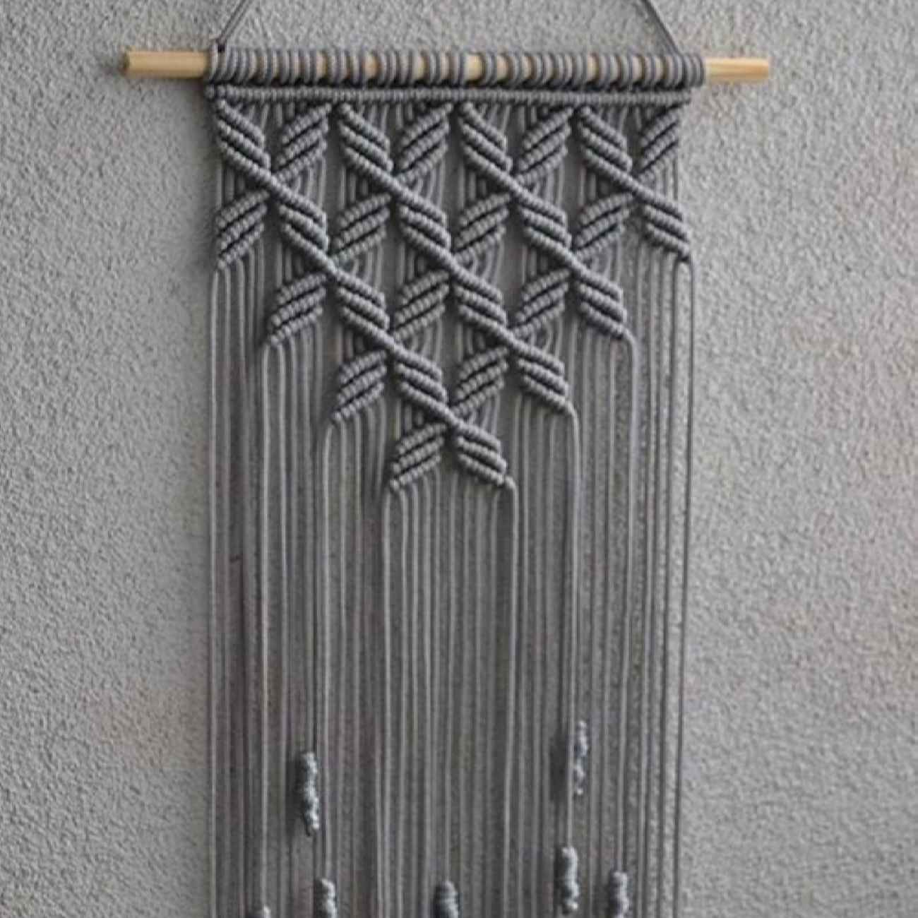 Main image of 波西米亚风手工编织流苏挂毯艺术墙饰（现代家居装饰）