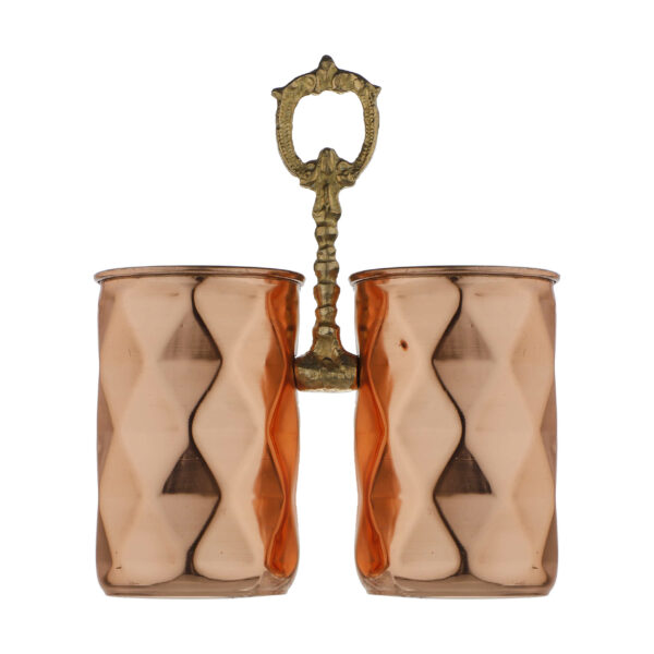 波斯手工铜制餐具收纳筒——优雅耐用设计