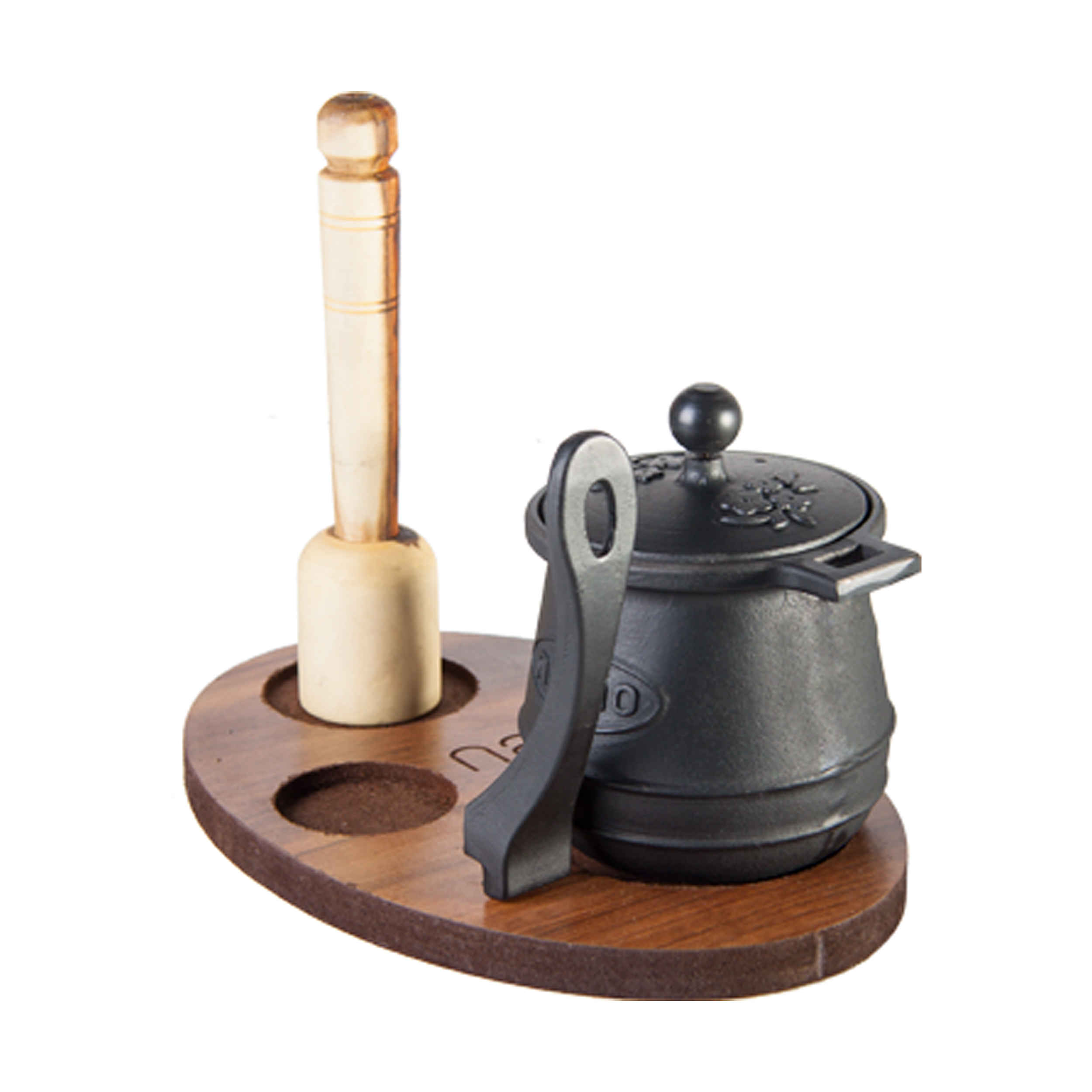 Main image of 带盖和捣肉器的波斯 Dizi 锅，用于烹饪 Abgoosht